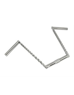 Triple Twisted Handlebar 12 25.4mm Chrome.